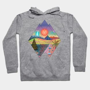 Alien Planet Landscape Hoodie